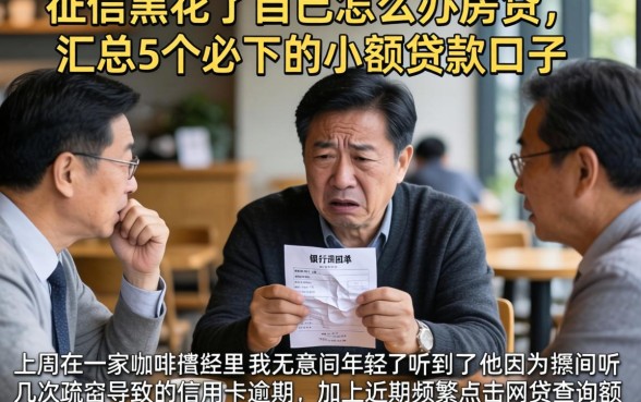 征信黑花了自己怎么办房贷，汇总5个必下的小额贷款口子