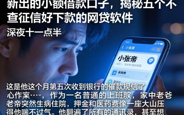 新出的小额借款口子,揭秘五个不查征信好下款的网贷软件