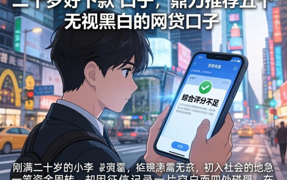 二十岁好下款的口子，鼎力推荐五个无视黑白的网贷口子