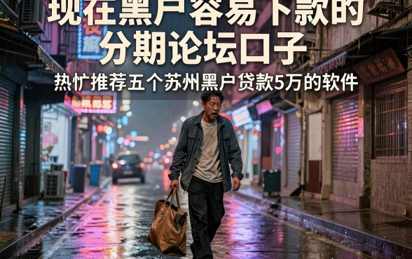 现在黑户容易下款的分期论坛口子,热忱推荐五个苏州黑户贷款5万的软件