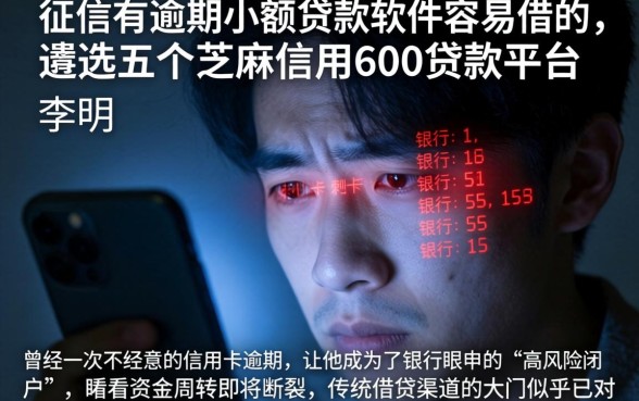 征信有逾期小额贷款软件容易借的，遴选五个芝麻信用600贷款平台