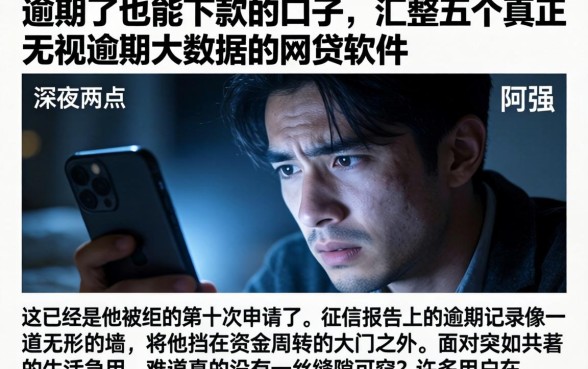 逾期了也能下款的口子，汇整五个真正无视逾期大数据的网贷软件