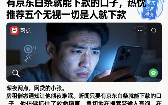 有京东白条就能下款的口子，热忱推荐五个无视一切是人就下款