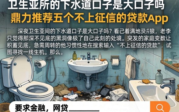 卫生间的下水道口子是大口子吗，鼎力推荐五个不上征信的贷款app