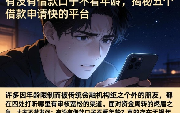 有没有借款口子不看年龄，揭秘五个借款申请快的平台