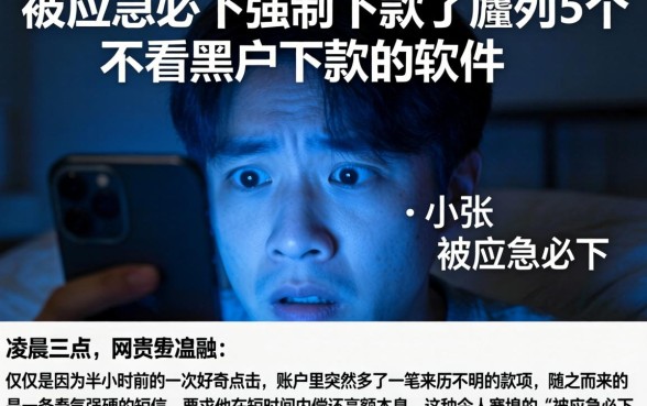 被应急必下强制下款了,胪列5个不看黑户下款的软件