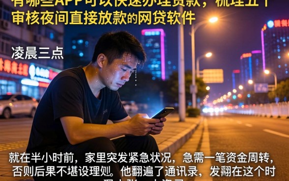 有哪些APP可以快速办理贷款，梳理五个不审核夜间直接放款的网贷软件