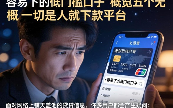 容易下的低门槛口子,概览五个无视一切是人就下款平台