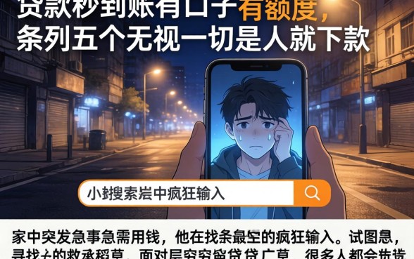 贷款秒到账有口子有额度,条列五个无视一切是人就下款