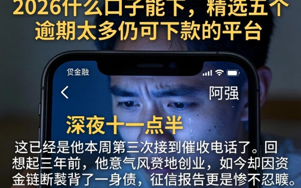2026什么口子能下，精选五个逾期太多仍可下款的平台