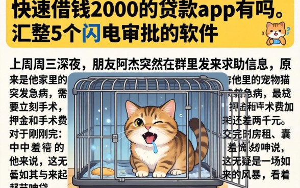 快速借钱2000的贷款app有吗，汇整5个闪电审批的软件