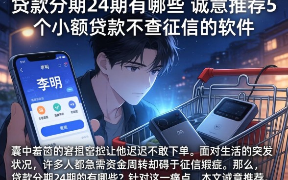 贷款分期24期的有哪些，诚意推荐5个小额贷款不查征信的软件