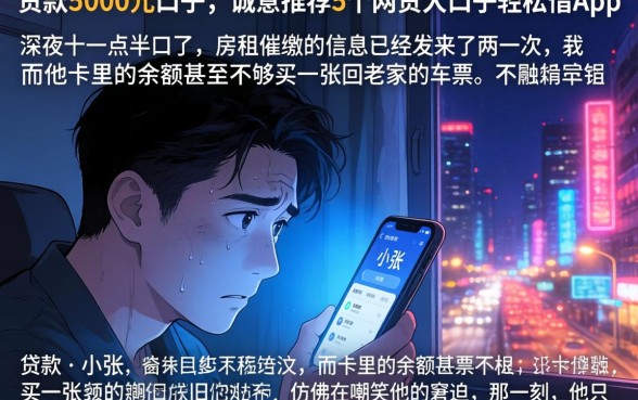 贷款5000元的口子，诚意推荐5个网贷大口子轻松借app