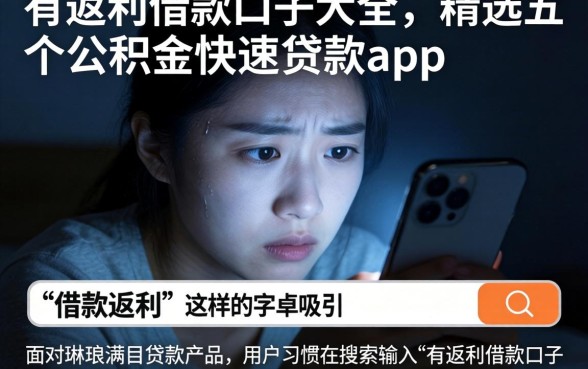 有返利借款口子大全，精选五个公积金快速贷款app