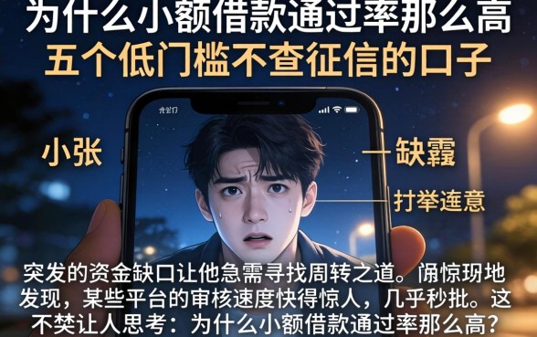 为什么小额借款通过率那么高,条列五个低门槛不查征信的口子
