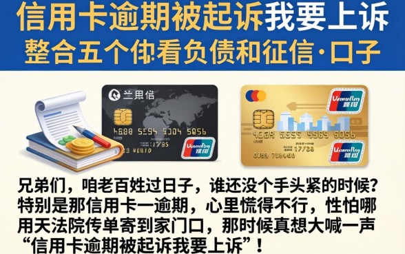 信用卡逾期被起诉我要上诉,整合五个不看负债和征信的口子