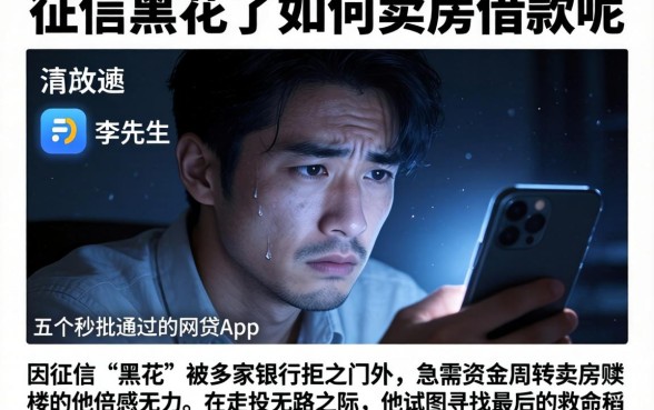 征信黑花了如何卖房借款呢，细致阐述五个秒批通过的网贷app