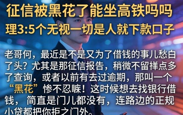 征信被黑花了能坐高铁吗吗，理出5个无视一切是人就下款口子