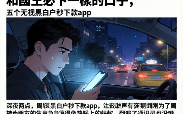 和國王必下一樣的口子，详细阐述五个无视黑白户秒下款app