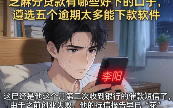 芝麻分贷款有哪些好下的口子,遴选五个逾期太多能下款软件