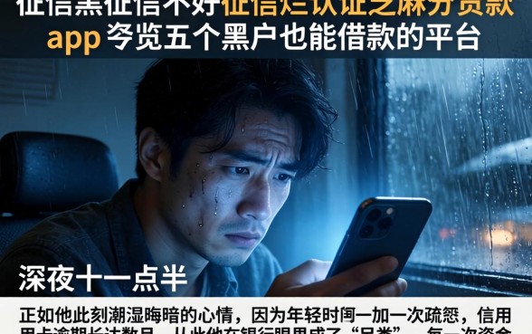 征信黑征信不好征信烂认证芝麻分的贷款app，概览五个黑户也能借款的平台