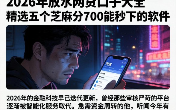 2026年放水的网贷口子大全，精选五个芝麻分700能秒下的软件
