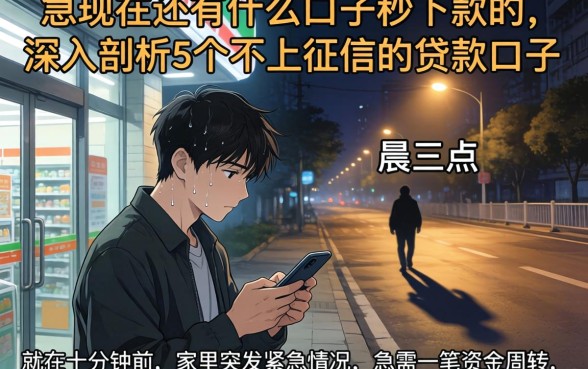 急现在还有什么口子秒下款的,深入剖析5个不上征信的贷款口子