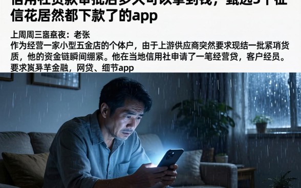 信用社贷款审批后多久可以拿到钱，甄选5个征信花居然都下款了的app