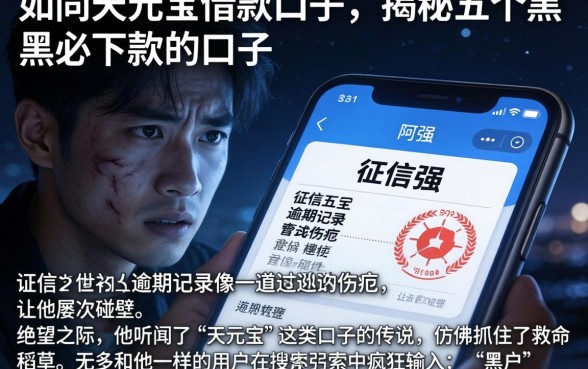 如同天元宝借款口子,揭秘五个黑户必下款的口子