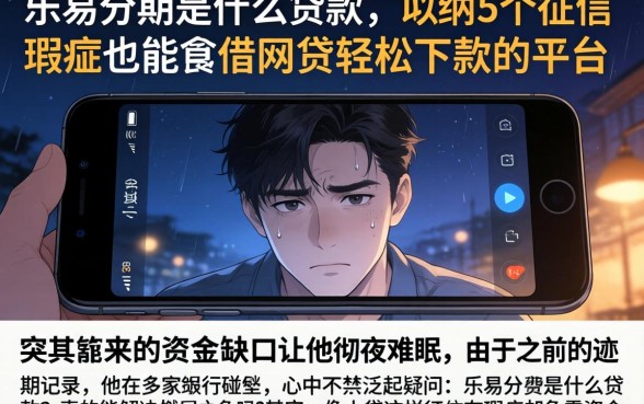 乐易分期是什么贷款，归纳5个征信瑕疵也能借网贷轻松下款的平台