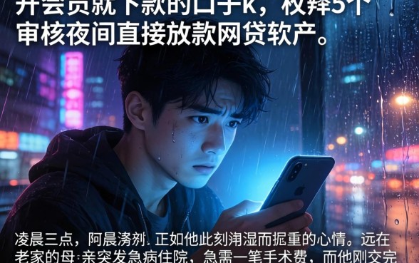 开会员就下款的口子k，枚举5个不审核夜间直接放款的网贷软件
