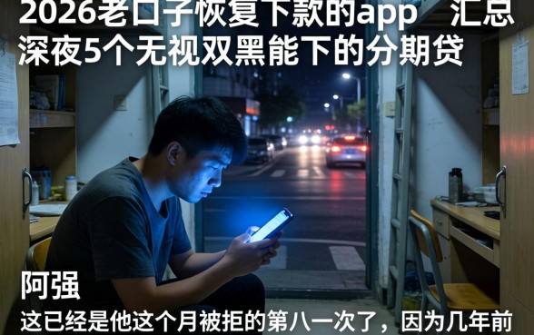 2026老口子恢复下款的app，汇总5个无视双黑能下的分期贷
