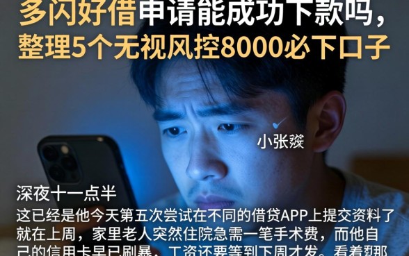 多闪好借申请能成功下款吗，整理5个无视风控8000必下口子