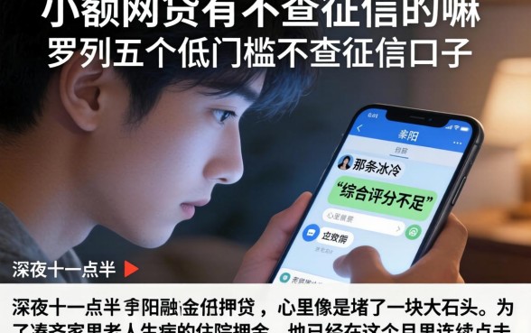 小额网贷有不查征信的嘛，罗列五个低门槛不查征信的口子