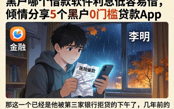 黑户哪个借款软件利息低容易借，倾情分享5个黑户0门槛贷款app