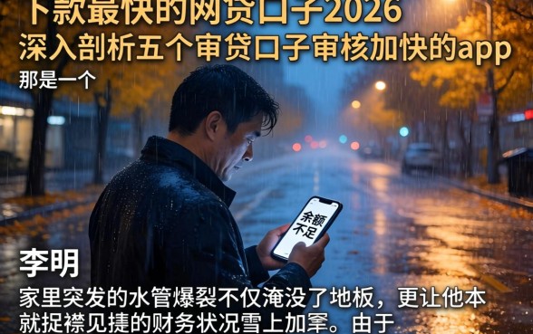 下款最快的网贷口子2026，深入剖析五个审贷口子审核加快的app