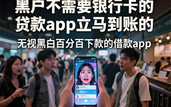 黑户不需要银行卡的贷款app立马到账的，梳理五个无视黑白百分百下款的借款app