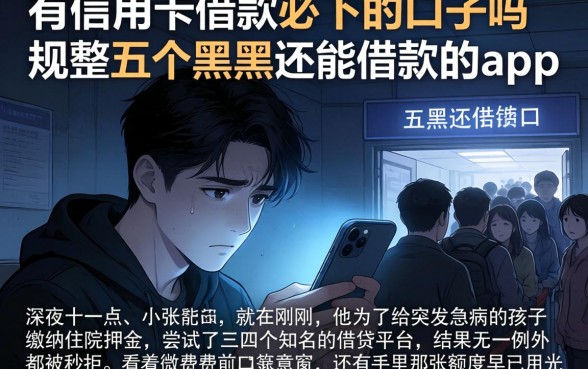 有信用卡借款必下的口子吗，规整五个黑户也能借款的app