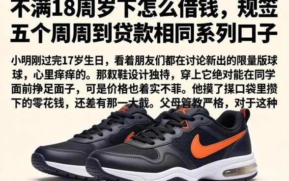 不满18周岁怎么借钱，规整五个周周到贷款相同系列的口子