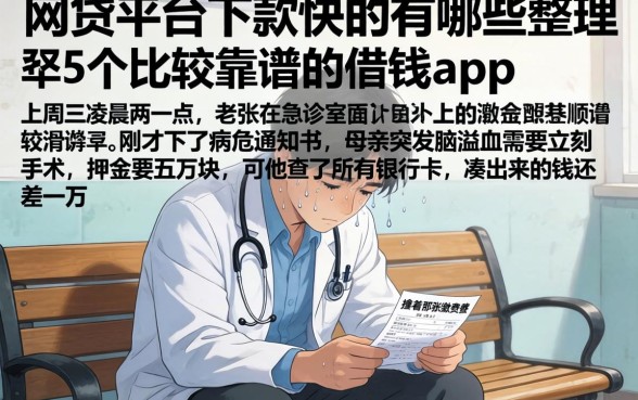 网贷平台下款快的有哪些，整理5个比较靠谱的借钱app