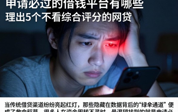 申请必过的借钱平台有哪些,理出5个不看综合评分的网贷
