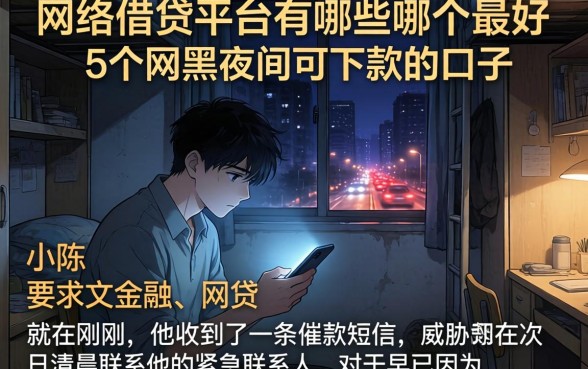 网络借贷平台有哪些哪个最好，枚举5个网黑夜间可下款的口子
