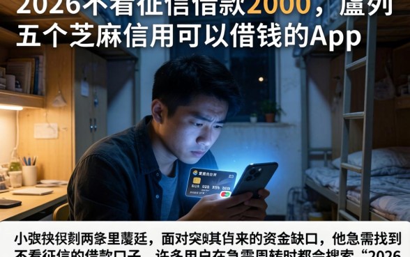 2026不看征信借款2000，胪列五个芝麻信用可以借钱的app
