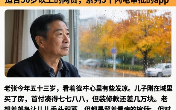 适合50岁以上的网贷,条列5个闪电审批的app