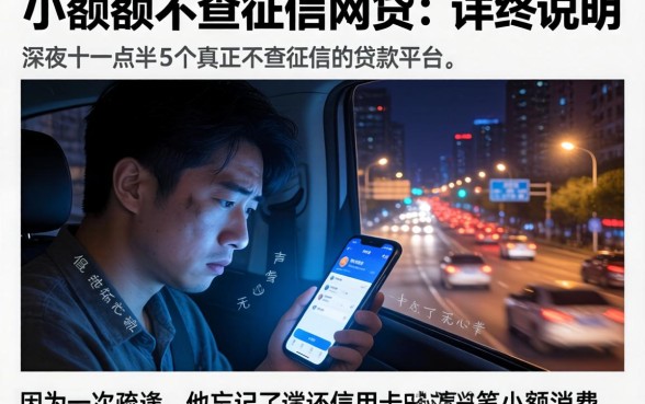 小额度不查征信网贷，详尽说明5个真正不查征信的贷款平台