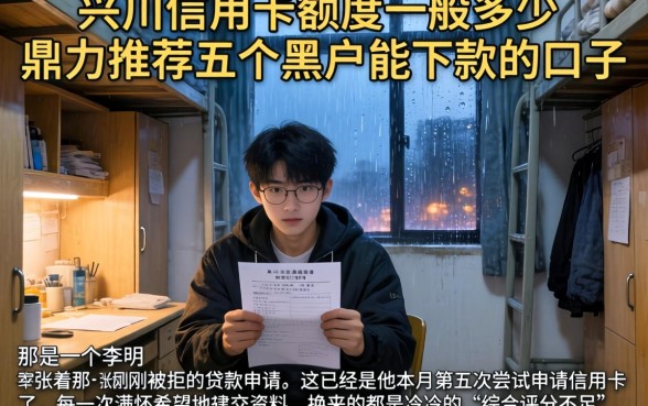 兴川信用卡额度一般多少,鼎力推荐五个黑户能下款的口子