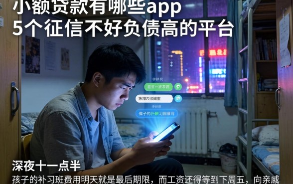 小额贷款有哪些app，归纳5个征信不好负债高的平台