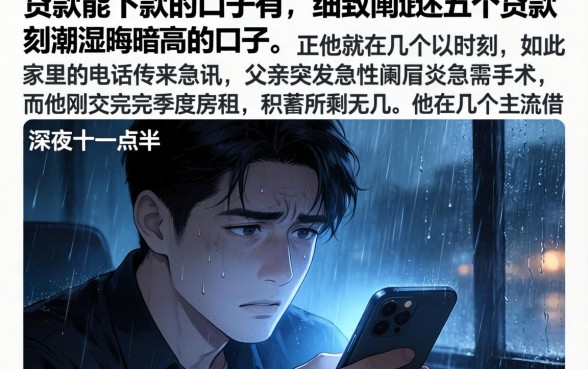贷款能下款的口子有，细致阐述五个贷款通过高的口子