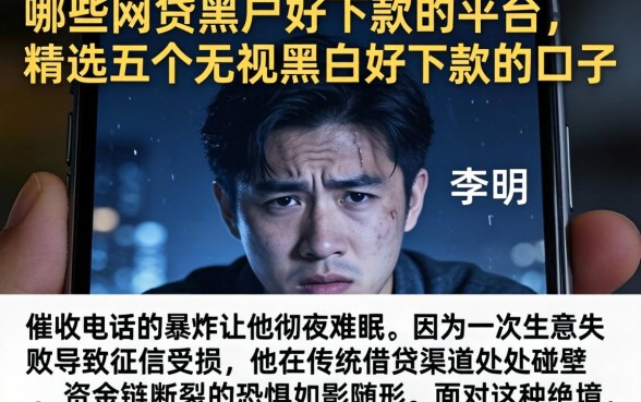 哪些网贷黑户好下款的平台,精选五个无视黑白好下款的口子