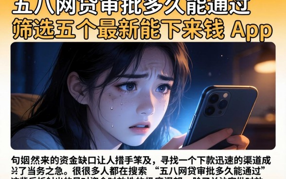 五八网贷审批多久能通过，筛选五个最新能下来钱的app